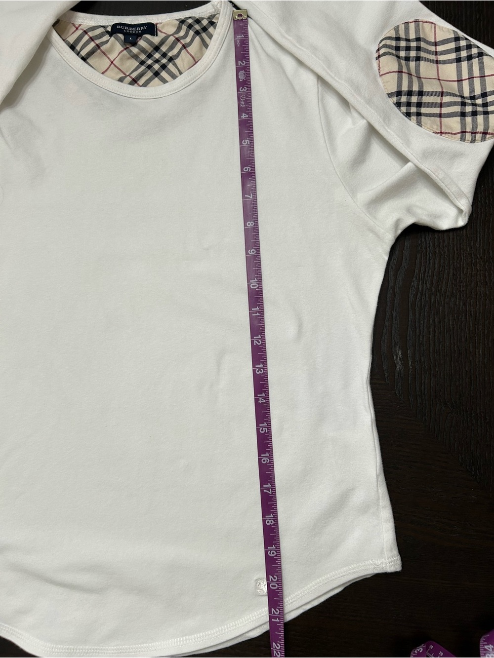 BURBERRY LONDON NOVA CHECK ACCENTS LONG SLEEVE SHIRT SIZE L - Picture 6 of 6